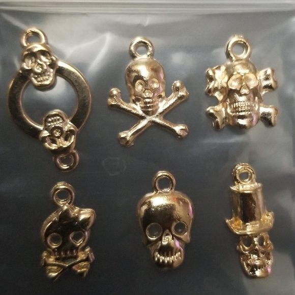 Jewelry - 6 Skull Charms